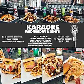 Karaoke Wednesdays at Fat Boys in FXBG CLICK FOR INFO!